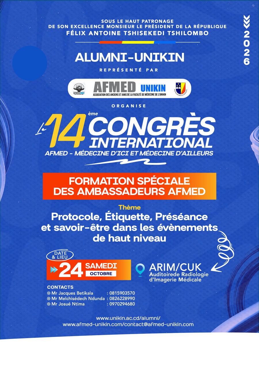 Affiche de la formation spéciale des ambassadeurs AFMED, 24 octobre 2026