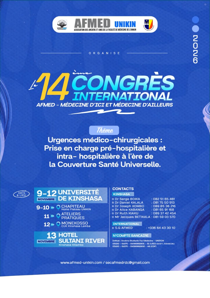 Affiche officielle du programme, 14e Congrès international 2026